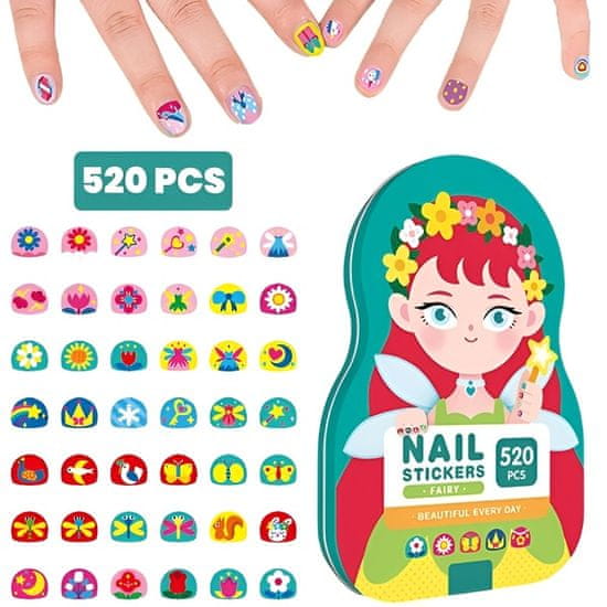 JOJOY® Otroške nalepke za nohte (520 kosov) | STICKEEZ Bunny
