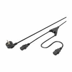 Digitus napajalni kabel 220V EURO schuko Y 2xC13 1,7m AK-440401-017-S
