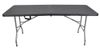 Zložljiva gostinska miza 180x74 cm - črna, imitacija lesa