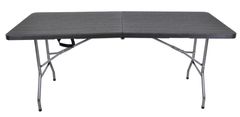 Rojaplast Zložljiva gostinska miza 180x74 cm - črna, imitacija lesa