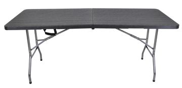 Rojaplast Zložljiva gostinska miza 180x74 cm - črna, imitacija lesa