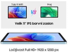 Blackview TAB 9 WIFI tablični računalnik, 27,94 cm (11"), 6GB+256GB, Android, siv (Ink Gray) + ovitek
