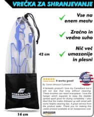 FREEMOVE Čistilni set 5v1 za čiščenje hidracijskih mehov, bidonov, termo in ostalih steklenic, 3 čistilne ščetke in obešalnik za sušenje, učinkovito odstranjevanje umazanije in bakterij, 2x čistilni tableti 