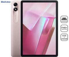 Blackview TAB 9 WIFI tablični računalnik, 27,94 cm (11"), 6GB+256GB, Android, roza (Blush Pink) + ovitek
