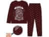 Harry Potter Gryffindor Fantovska pižama z dolgimi rokavi, dvodelni komplet za dečka, bordo 13-14 lat 158/164 cm