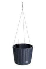 Prosperplast Cvetlični lonec RATO ROUND W 25,6 cm viseči antracit