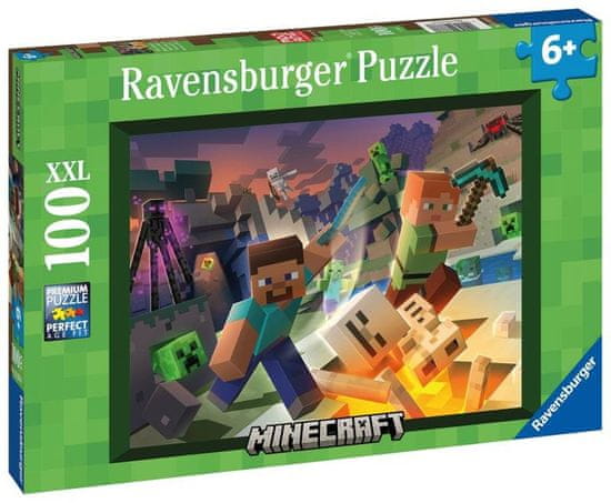 Ravensburger Minecraft Puzzle: Pošasti Minecrafta 100 kosov