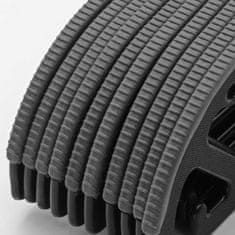 Severno Komplet obešalnikov z nedrsečim pokrovčkom SOFTY 20 kosov črno-siv