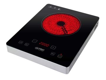 First Austria Infrardeča kuhalna plošča FIRST enojna, 2000W, nerjavno ohišje