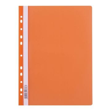 Leviatan Mapa pvc s sponko levia s perforacijo - oranžna