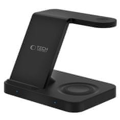 Tech-protect A37 3in1 brezžični polnilnik za mobitel / Apple Watch / AirPods, črna