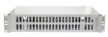OEM 19" 2U optično korito 48x SC duplex LC quad, sivo