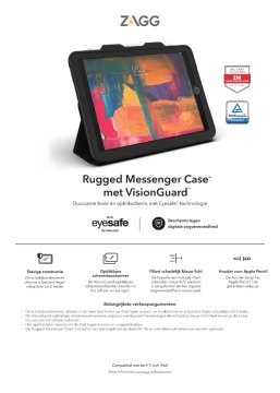 ZAGG Keyboard Rugged Messenger Cover Slovenija + VG IPad 9.7