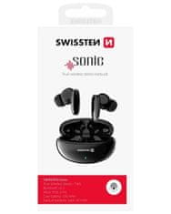 SWISSTEN Slušalke bluetooth TWS Sonic - črne