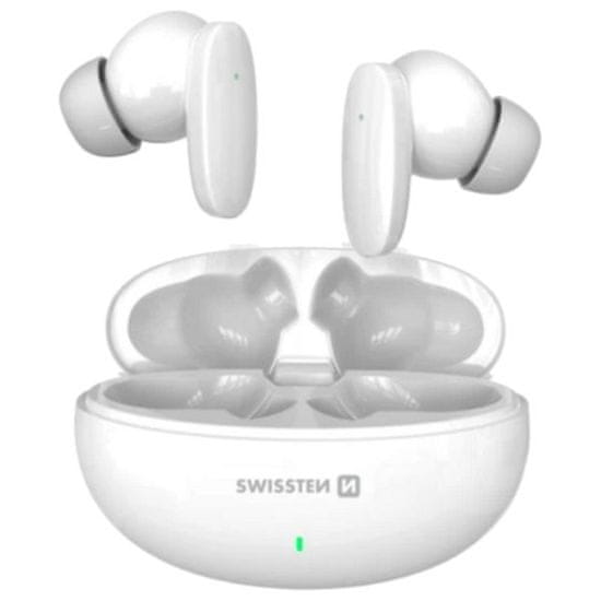 SWISSTEN Slušalke bluetooth TWS Sonic - bele