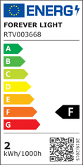Forever LED žarnica G9 2W - toplo bela 3000K