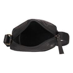 Lagen Moška usnjena crossbody torba