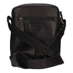 Lagen Moška usnjena crossbody torba