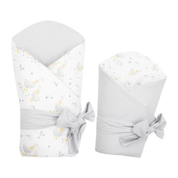 NEW BABY Obojestranski zavoj za dojenčke Goose 80x80 cm