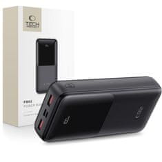 Tech-protect PB02 Power Bank 20000mAh 2x USB / USB-C / Micro USB 22.5W, črna