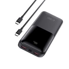 Tech-protect PB02 Power Bank 20000mAh 2x USB / USB-C / Micro USB 22.5W, črna