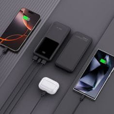 Tech-protect PB01 Power Bank 10000mAh 2x USB / USB-C 22.5W, črna