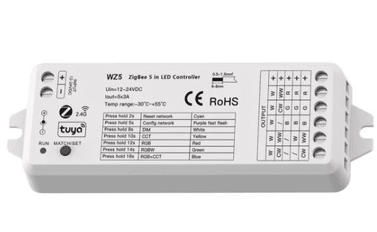 MXM LED gonilnik 5v1 - Tuya, ZigBee, DC 12-24V