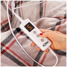 SOLAC Vyhřívací podložka , CT8611, MALMO, elektrická, topná, 150x90 cm, PTC technologie, 10 teplotních stupňů, časovač, automatické vypnutí, 120 W