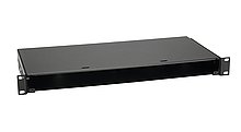 Optic.19" 1U BK z izvlečnim predalom brez sprednje strani