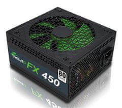Evolveo FX 450, napajalnik 450W ATX, 14cm, tih, 80+, v razsutem stanju