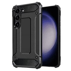 Onasi Silikonski ovitek Carbon Armor za Samsung Galaxy S25 Ultra 5G - črn