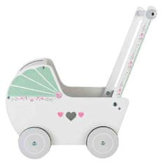 EcoToys Leseni voziček za lutke