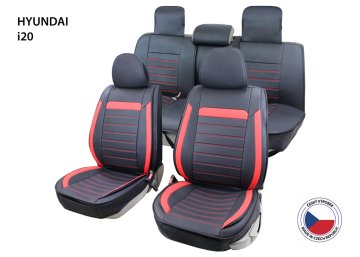 Cappa Autopotahy Perfetto DL Hyundai i20 černá/červená