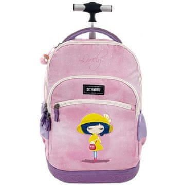 VSE ZA ŠOLO Torba šolska na kolesih trolley rain girl