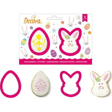 Decora Rezalnik za piškote z jajcem in zajčkom -