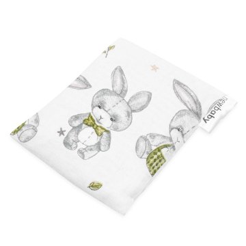 NEW BABY Muslinski termofor s češnjevimi pikami STANDARD zajec