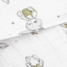NEW BABY STANDARD 59x37cm zajček muslin prevleka za otroški vzglavnik