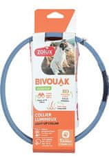 Zolux LED ovratnik velik BIVOUAK 30-60cm USB modra