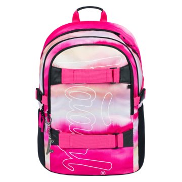 BAAGL Šolski nahrbtnik Skate Pink Stripes