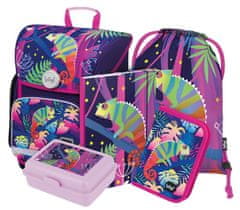 BAAGL SET 5 Ergo Chameleon: aktovka, svinčnik, torba, mape, škatla