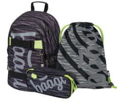 BAAGL SET 3 Skate Grey: nahrbtnik, peresnica, torba