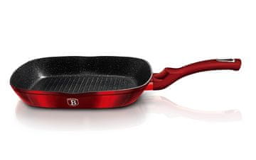Berlingerhaus Žar s marmorno površino, premer 28 cm, Burgundy Metallic Line