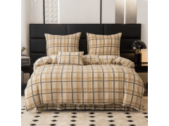 Ljubki dom Posteljnina iz mikropliš PLAID kremna Dimenzije posteljnine: 2 kom 70 x 90 cm | 200 x 220 cm
