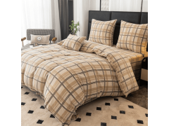 Ljubki dom Posteljnina iz mikropliš PLAID kremna Dimenzije posteljnine: 2 kom 70 x 90 cm | 200 x 220 cm