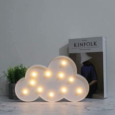 Ljubki dom LED otroška svetilka CLOUD, 29,5 cm