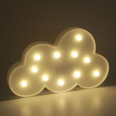 Ljubki dom LED otroška svetilka CLOUD, 29,5 cm