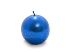 Ljubki dom Komplet 2 sveč, krogla CANDLE BALL BLUE 4,5 cm modra