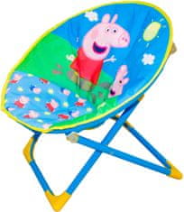 Ljubki dom Otroški zložljivi stol PEPPA PIG, moder