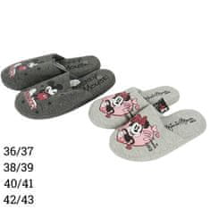 Ljubki dom Hišni copati MINNIE MOUSE, svetlo sivi - različne velikosti Velikost: 40 - 41