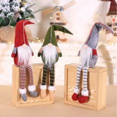 Ljubki dom Okrasni palček SANTA CLAUS 45 cm - več barv Barva: Siva